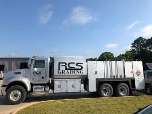RCS Grading truck, drivers side